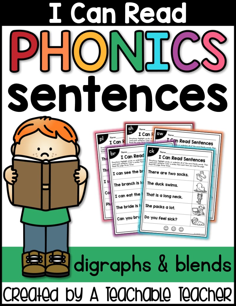 I can read phonics sentencesPhonics Sentences Blends and Digraphs_第1页