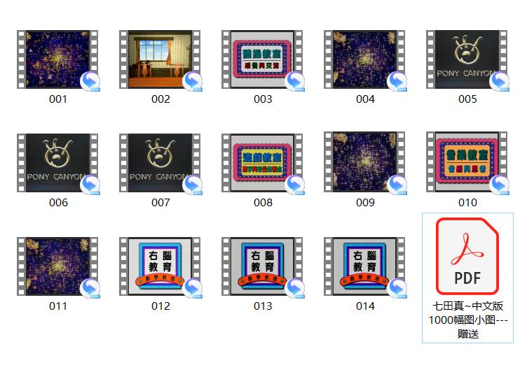 简单易学且实用的七田真0-6岁幼儿宝贝孩子右脑智力开发视频 简单易学且实用的七田真0-6岁幼儿宝贝孩子右脑智力开发视频