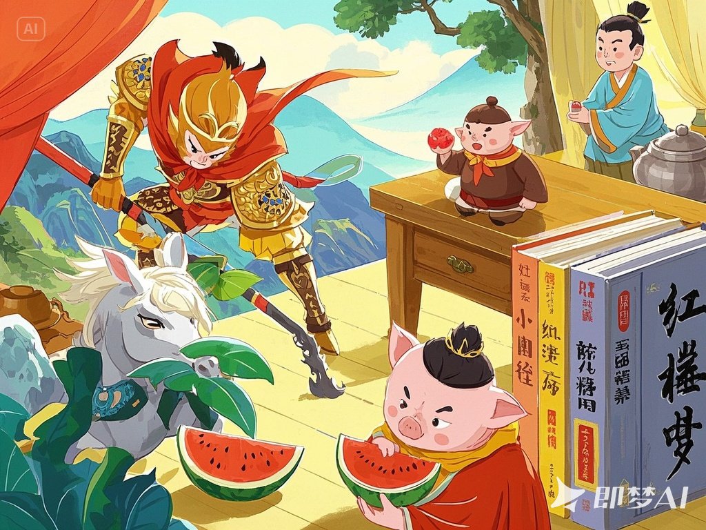 1748181203381932.jpeg jimeng-2025-05-25-924-画一幅卡通图片,主题是四大名著系列最全合集,4_3.jpeg