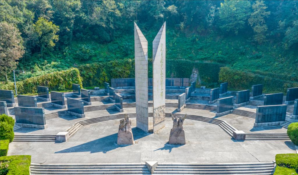 抗日航空英烈纪念碑广场。(受访单位供图)